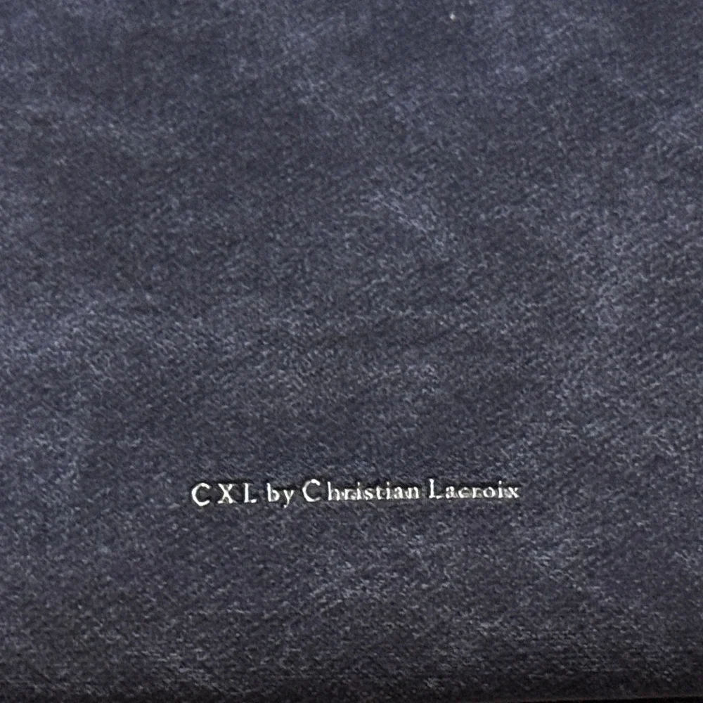 CXL by Christian Lacroix Wristlet Pouch Indigo‎ Denim Blue 2-in-1 Vegan Leather